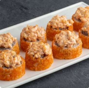 Брутальный ролл Нисиго запеченный