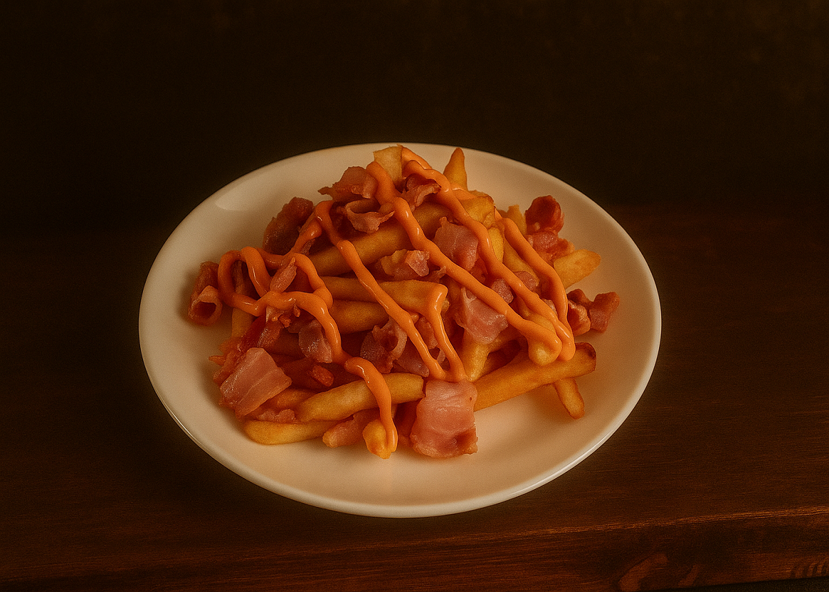 Картофель с беконом