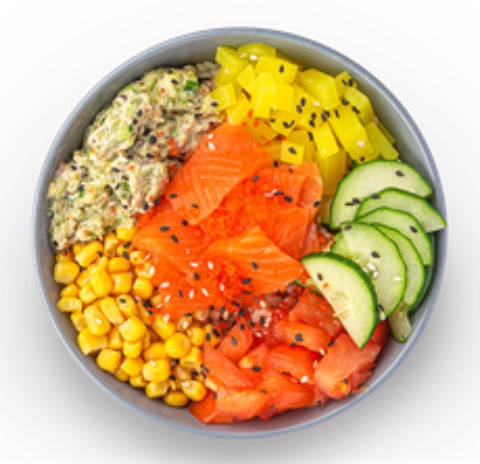 Поке с лососем