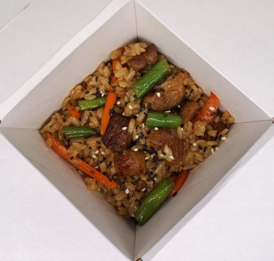 Рис wok со свининой терияки