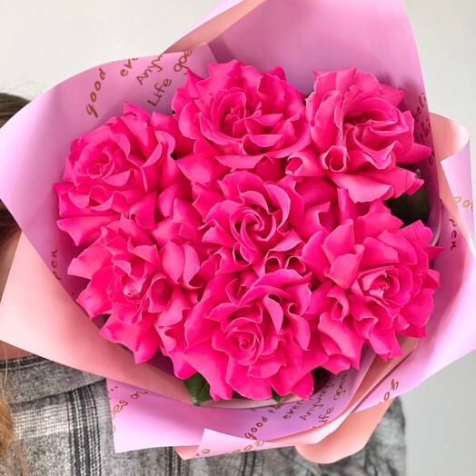 Букет «Яркость» из французских роз