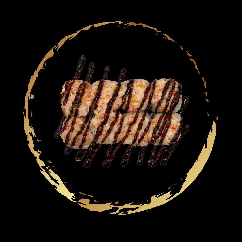 Запеченный ролл с креветкой