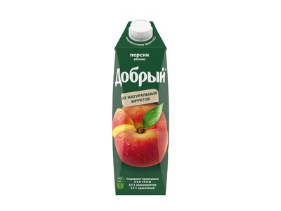 Сок Добрый Персик-яблоко 1 л