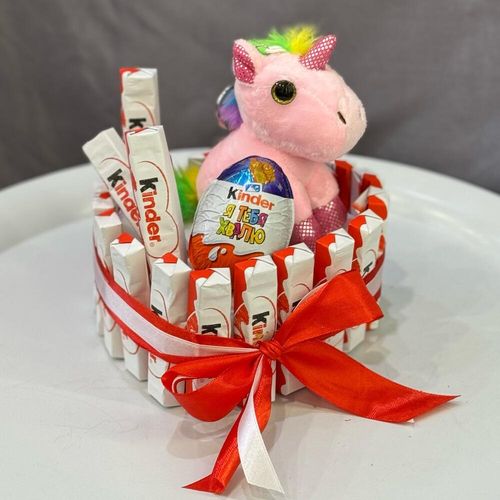 Мягкая игрушка брелок Единорог со сладостями