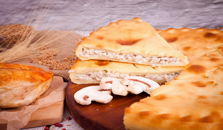 Осетинский пирог с грибами