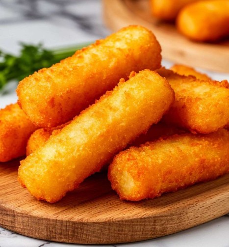 Картофельные палочки с сыром в кляре 