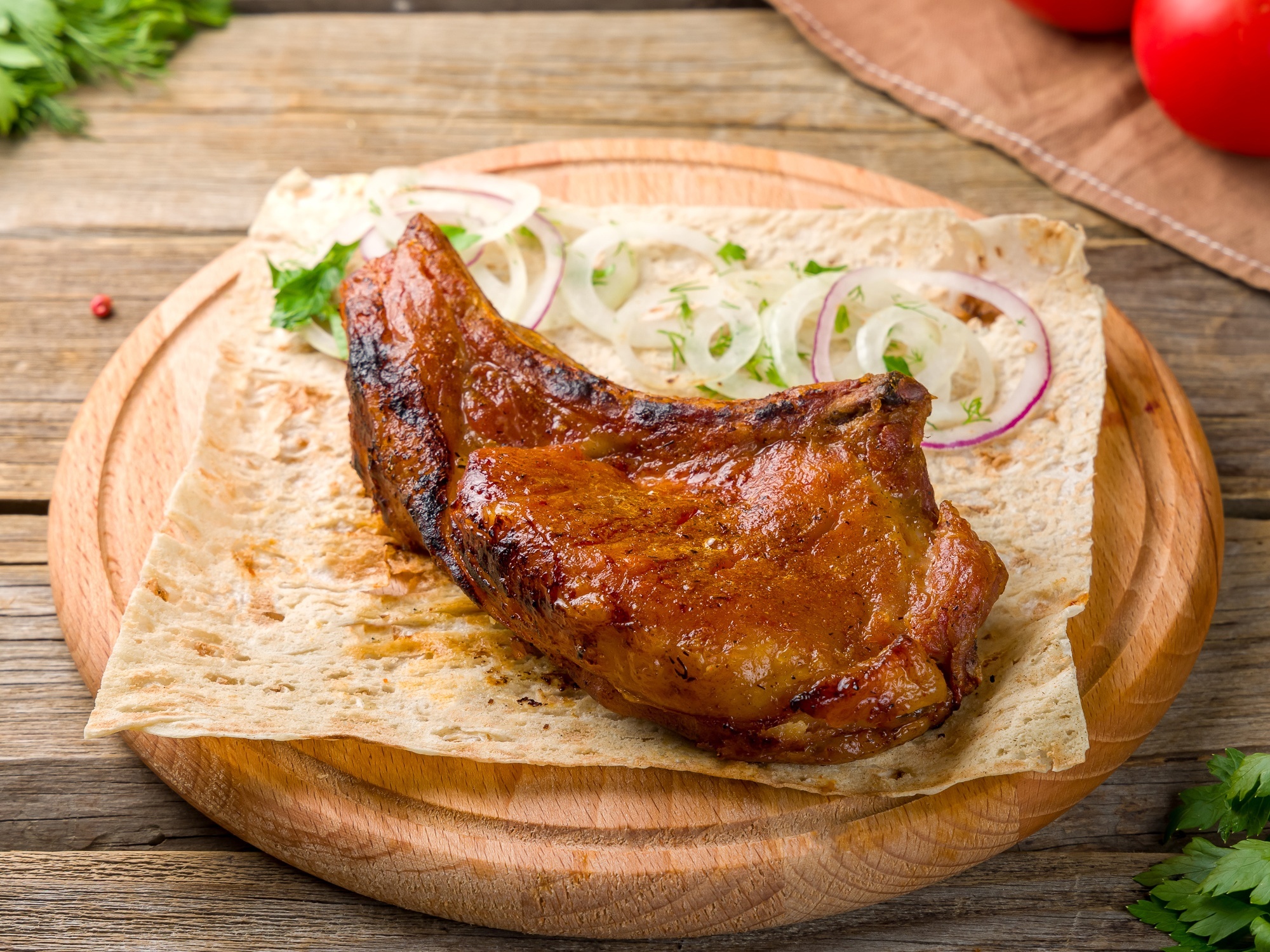 Шашлык из свиной корейки