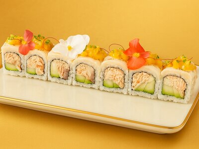 Опаленный Ролл с гребешком