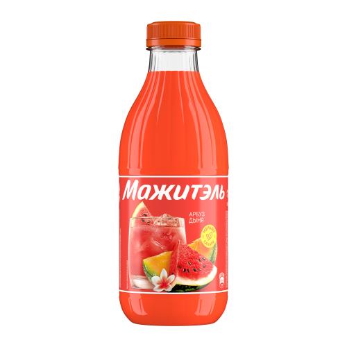 Напиток сывороточный коктейль Мажитэль с соком Арбуз-Дыня 950г
