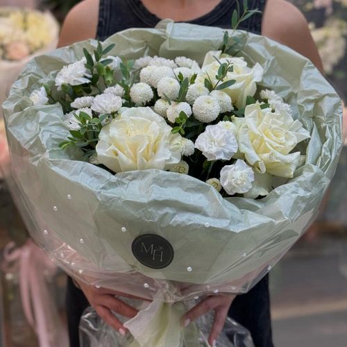 Букет с бусинками