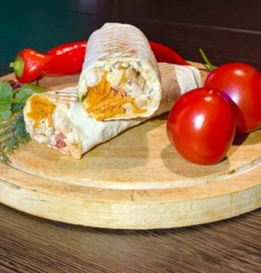 Шаверма с морковкой по-корейски