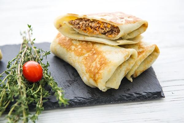 Блинчики с говяжьим фаршем