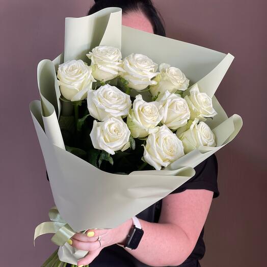 Букет из 11 белых роз