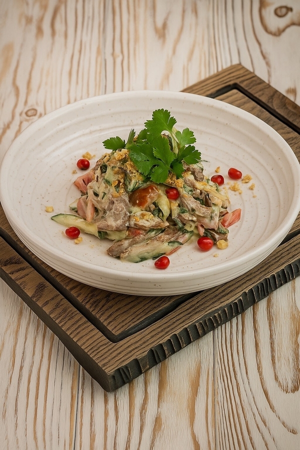 Салат с говядиной и баклажаном 1/240 Янд