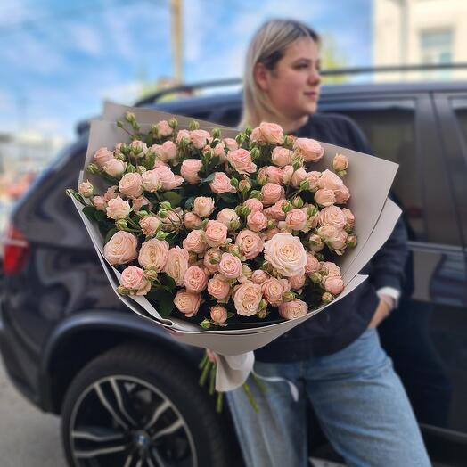 Кустовые пионовидные розы 