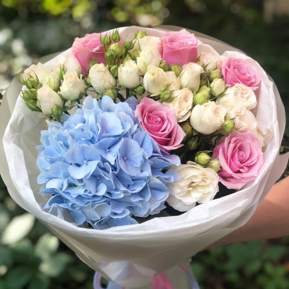 Букет из гортензии 