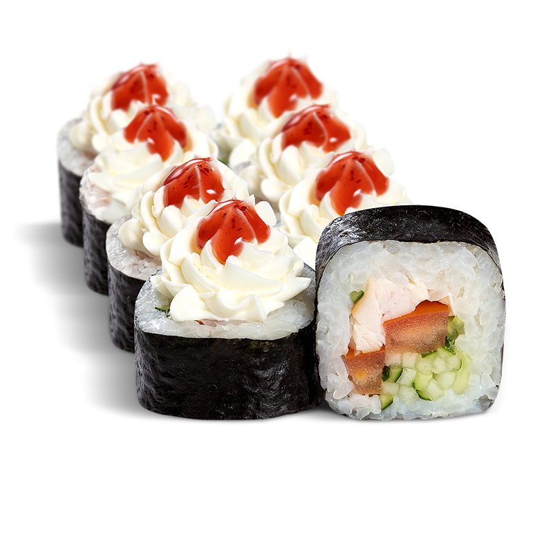 Ролл С курицей и брусникой