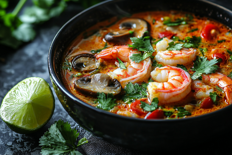 Том ям с креветками