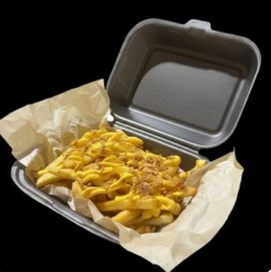 Картофель фри с сырным соусом