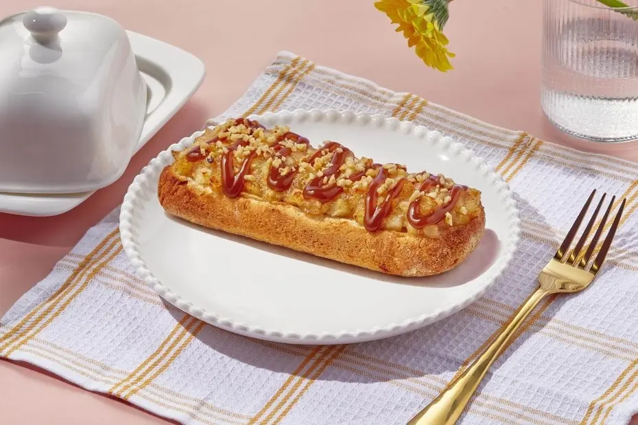 Брускетта с яблоком и корицей