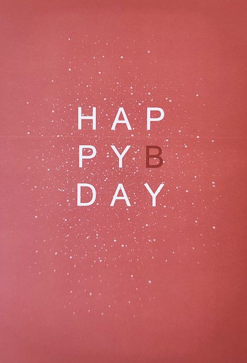 Открытка «HAPPY BIRTHDAY»