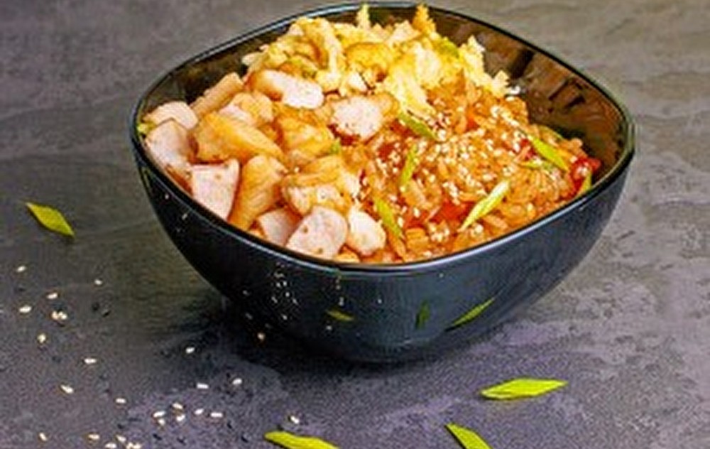 Тяхан с курицей