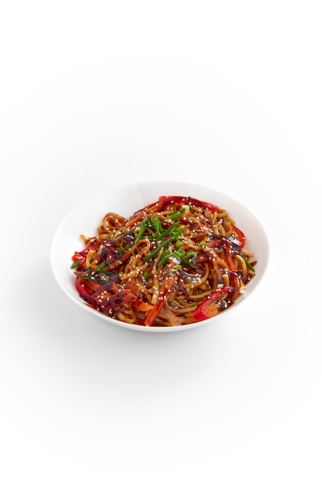 Пшеничная лапша удон с курицей