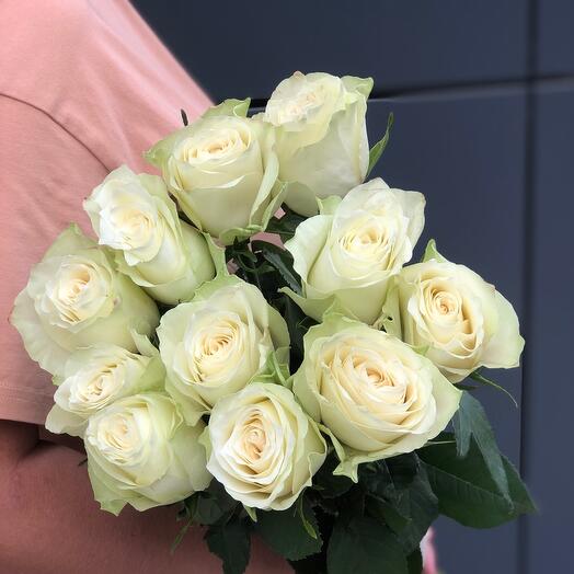 Роза Белая 11шт Кения 