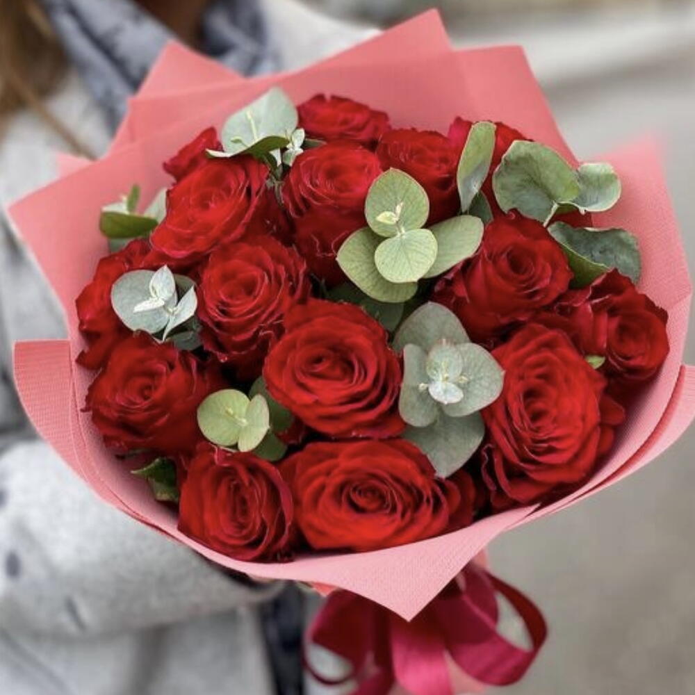 Букет из 15 роз 40 см