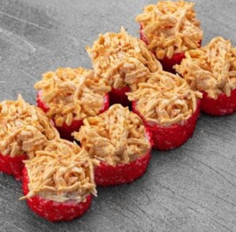 Запеченный ролл с крабом