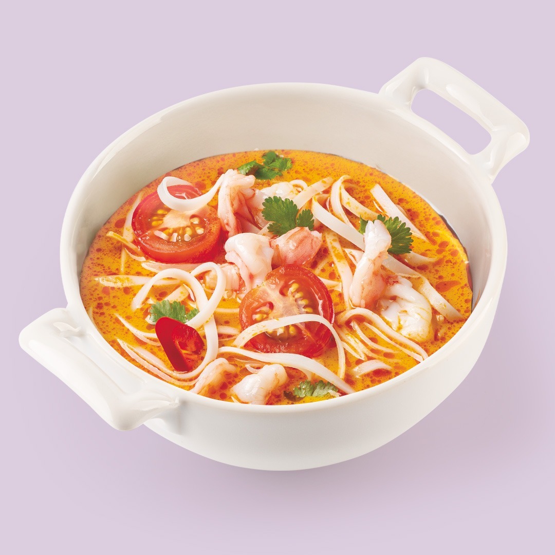 Малазийская лакса с креветкой