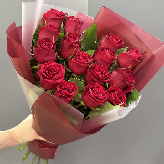 Красная Роза Кения 15 шт