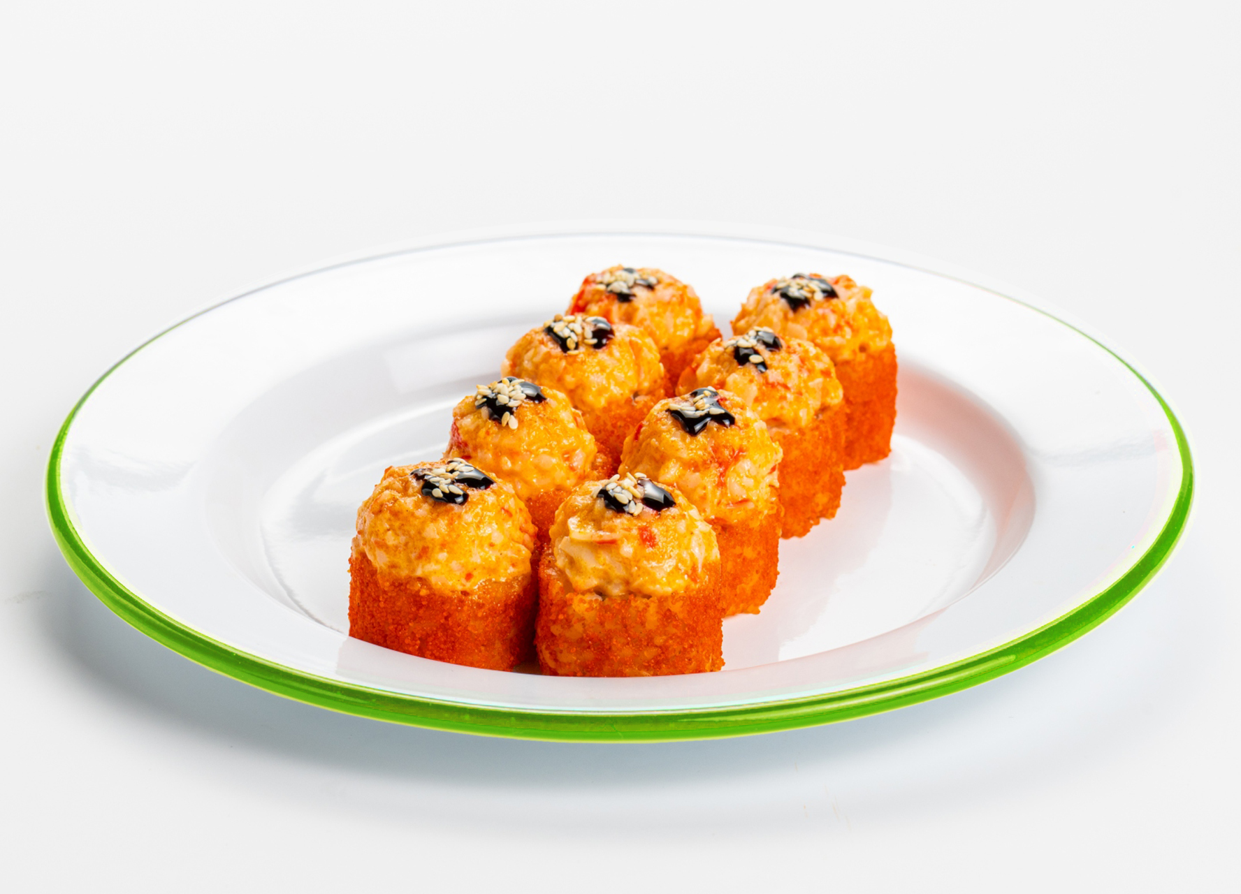 Запеченный ролл с крабом