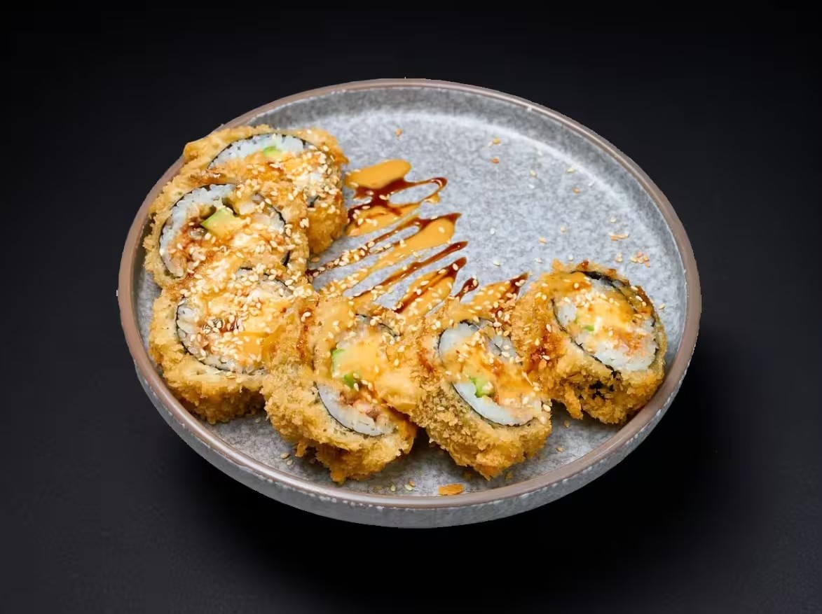 Темпура ролл сливочная креветка