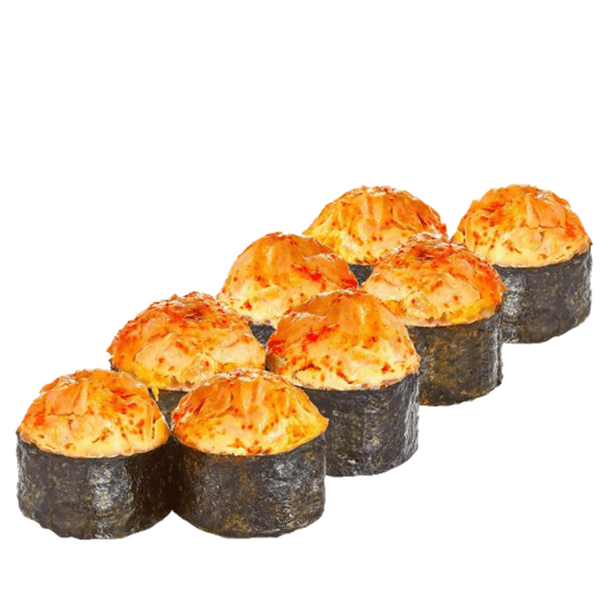 Запеченные роллы с лососем