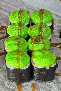 Запечённый ролл с крабом