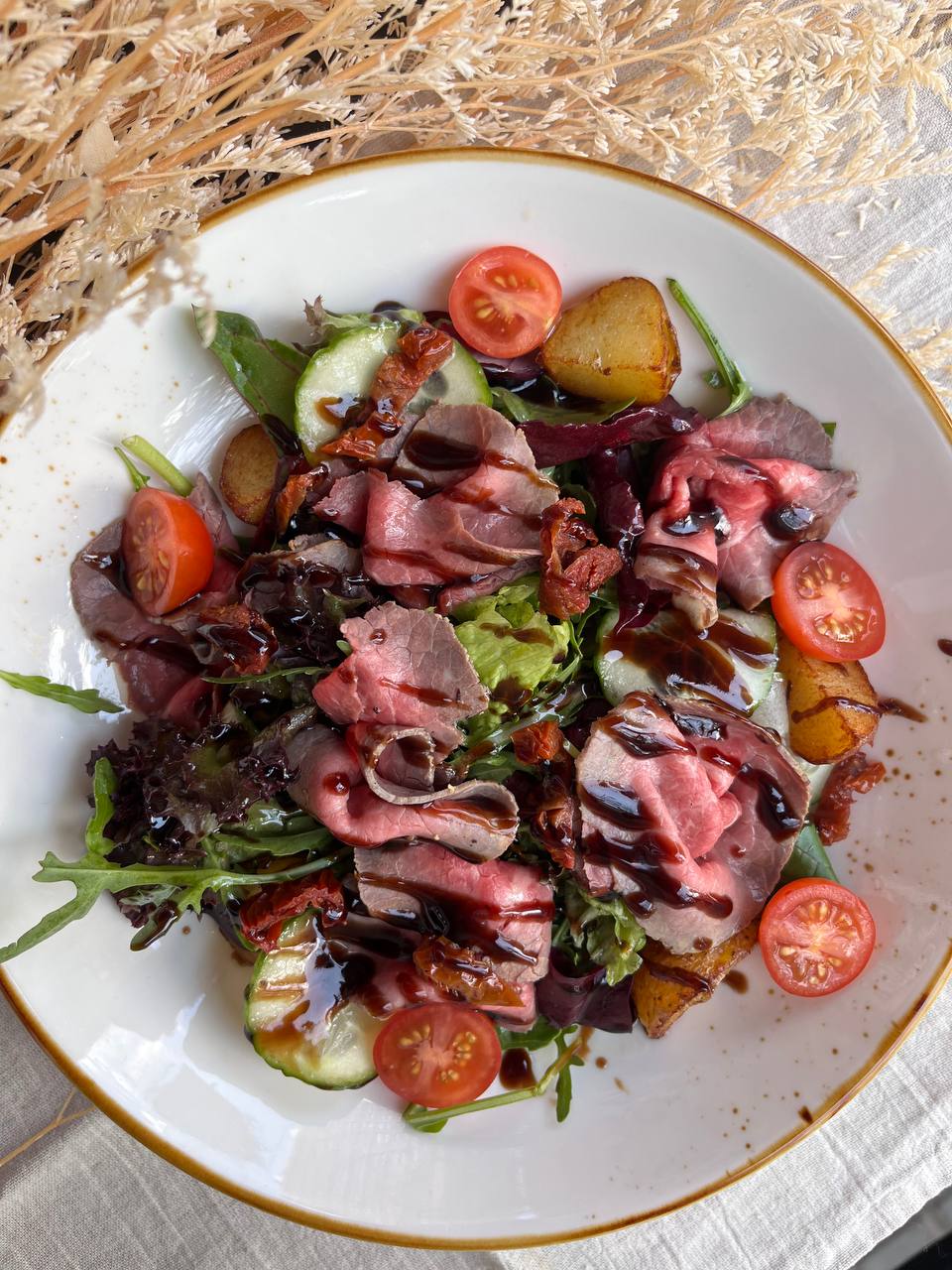 Салат с Ростбифом и картофелем бейби