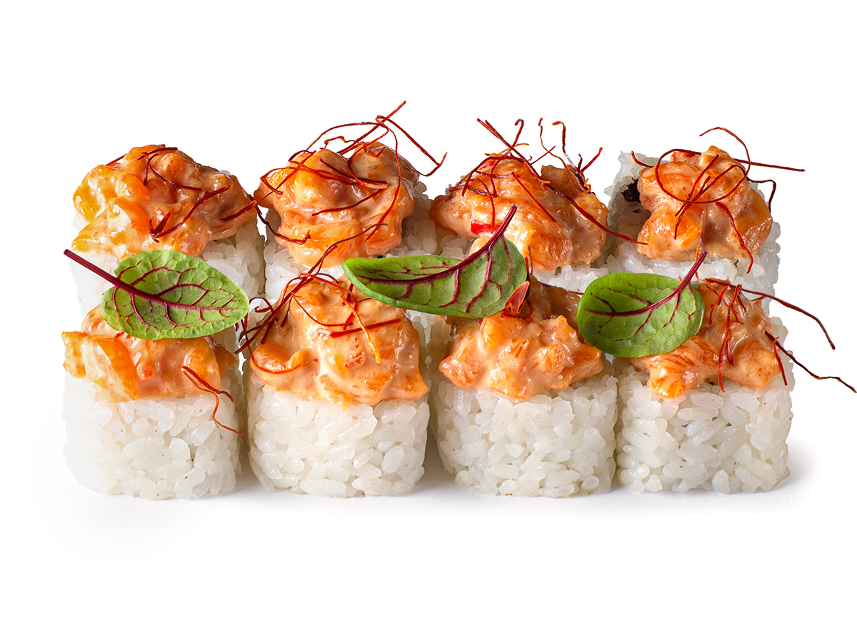 Ролл тартар с лососем