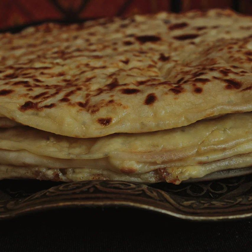 Хычины с картофелем и творогом