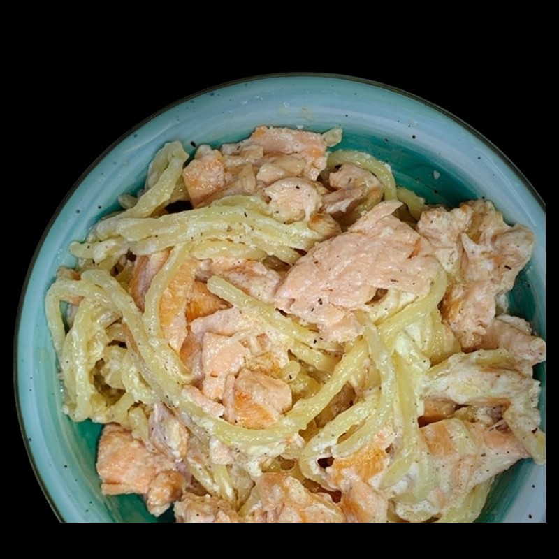 Паста с лососем