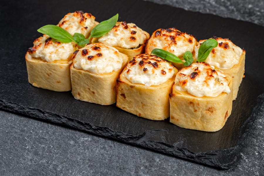 Запечённая тортилья с курицей