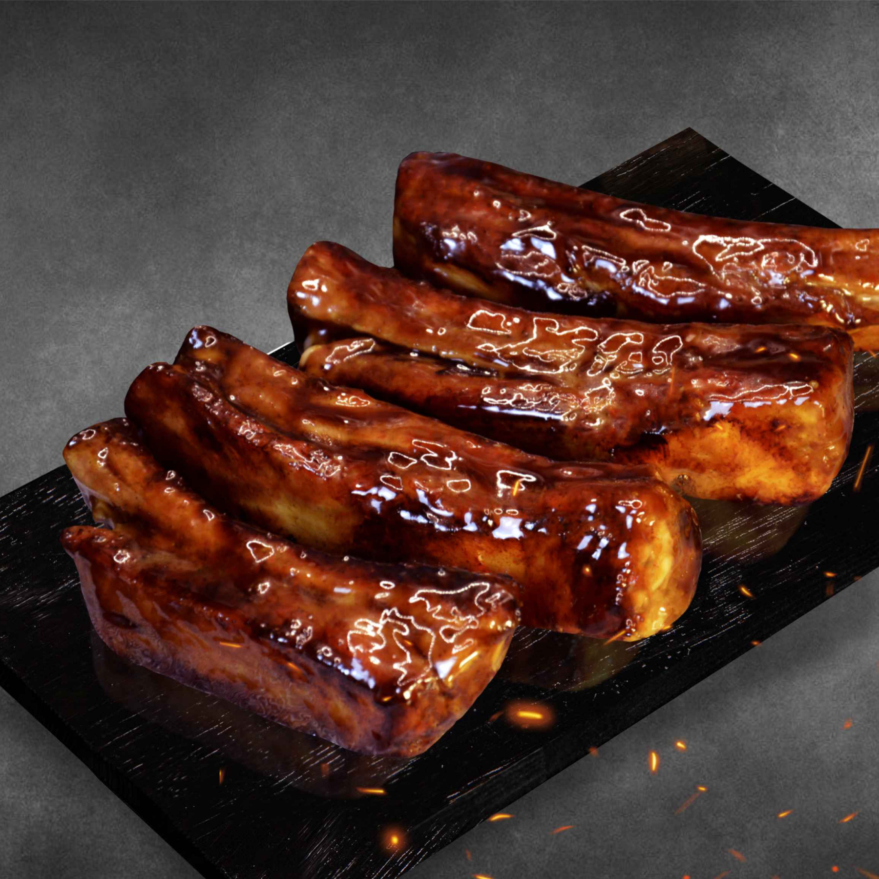 Рёбрышки в соусе терияки