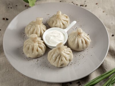 Хинкали с говядиной и свининой 450 г
