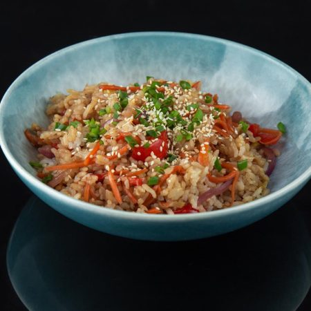 Wok рис с овощами