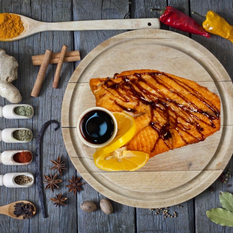 Стейк из окуня