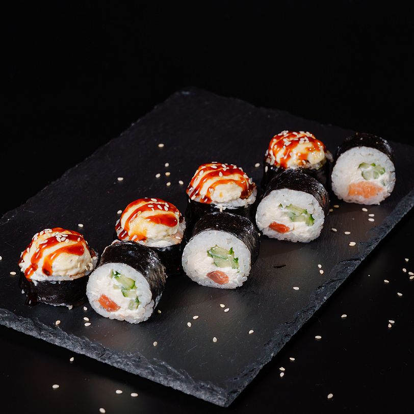 Запеченный с лососем