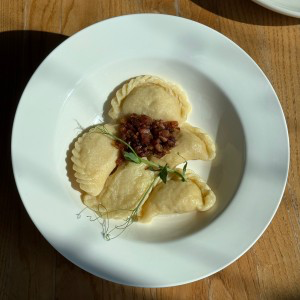 Вареники с картофелем и поджаркой