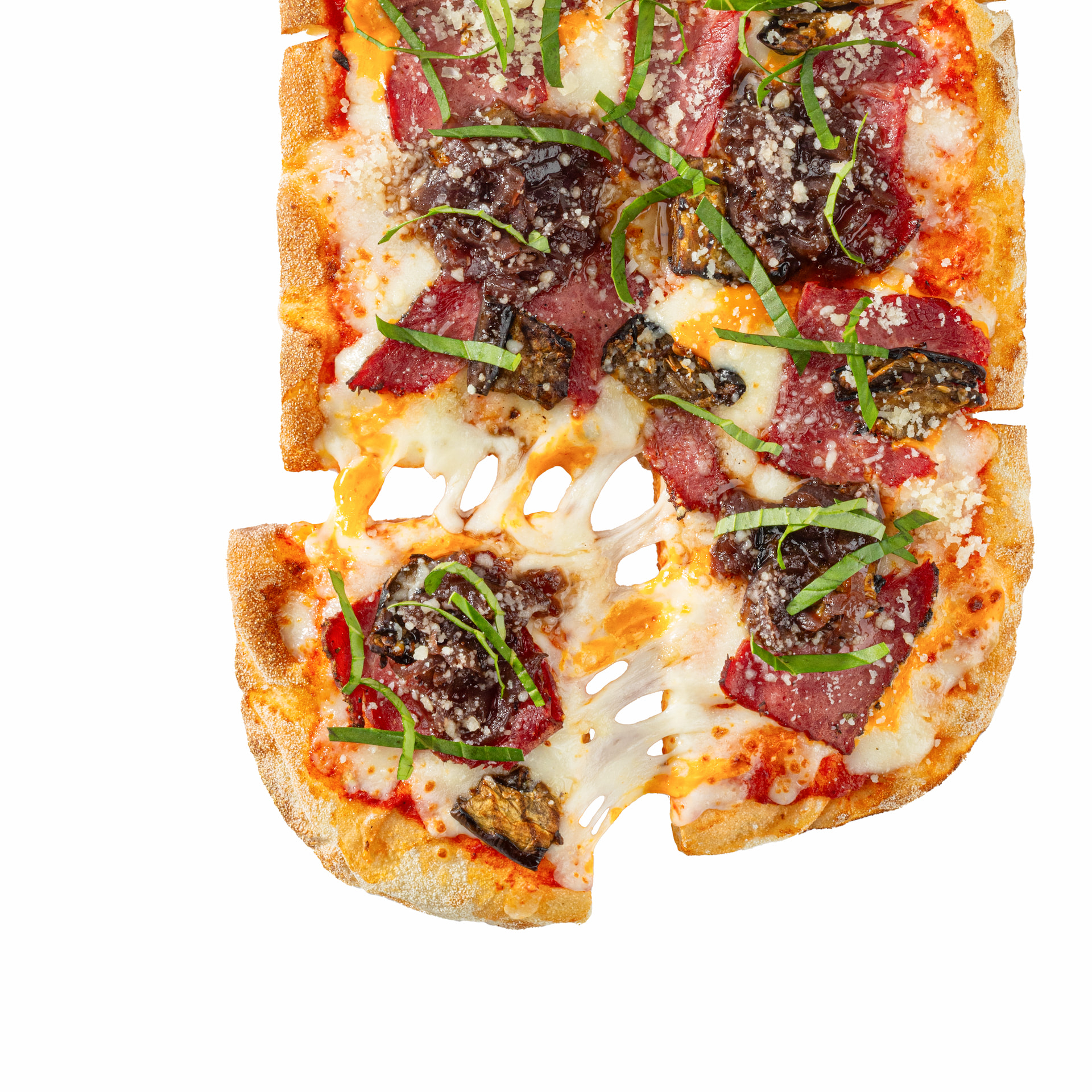 С пастрами из говядины и сладким луком S