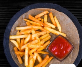 Картофель фри с кетчупом