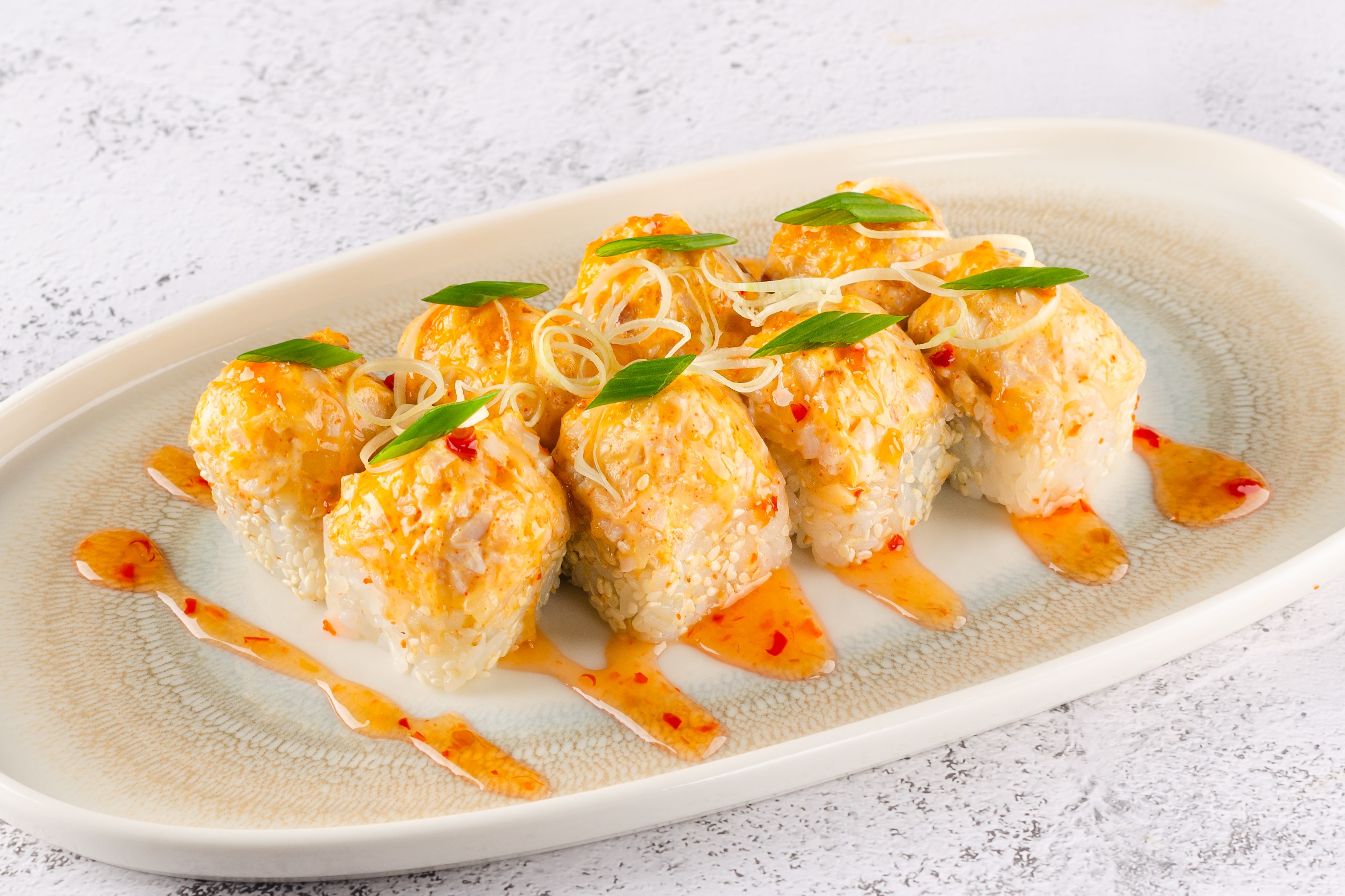 Запеченный ролл с цыпленком